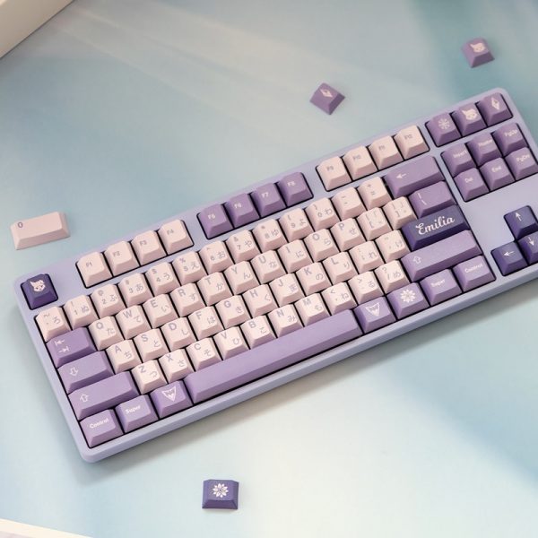 1 Set GMK Frost Witch Keycaps PBT Dye Subbed Key Caps Cherry Profile Keycap With With 4 - GMK Keycap