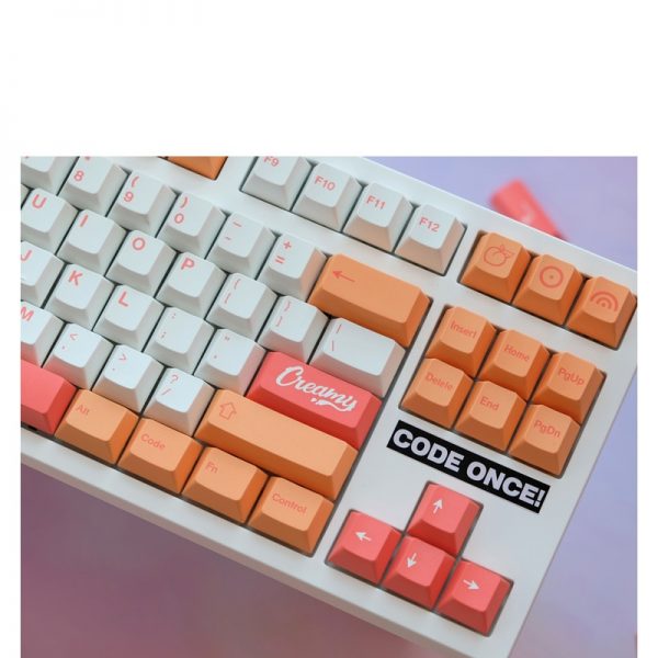 141 Keys GMK Peaches n Cream Keycaps Cherry Profile PBT Dye Sublimation Mechanical Keyboard Keycap For 2 - GMK Keycap