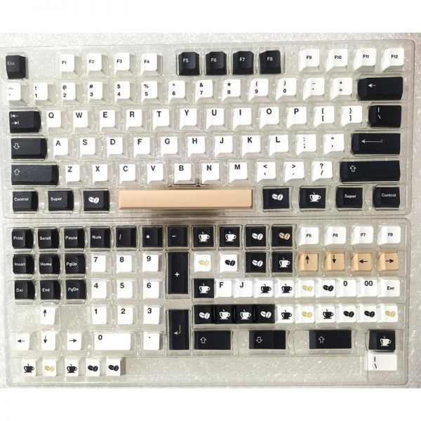 150 Keys GMK Coffee Mocha Keycaps Cherry Profile PBT Dye Sublimation Mechanical Keyboard Keycap For MX 6 - GMK Keycap