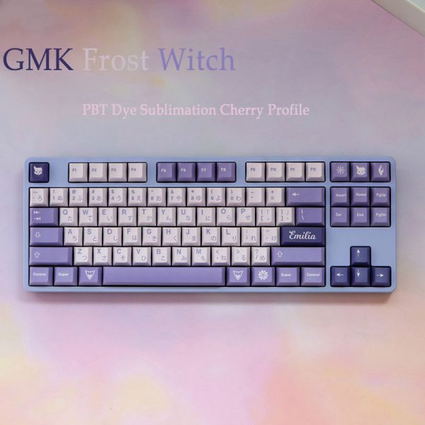 GMK Frost Witch Keycaps English Japanese Cherry Profile PBT Dye Sublimation Mechanical Keyboard Keycap For MX 1 - GMK Keycap