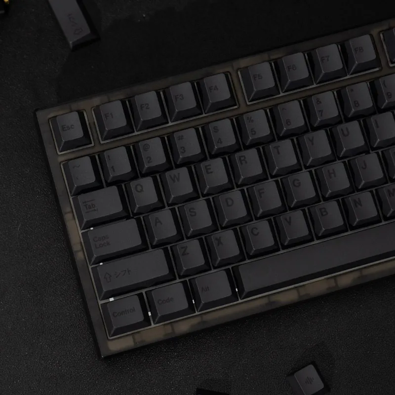 144-Keys-GMK-Clones-Dark-Keycaps-Minimall-Black-PBT-Dye-Sub-KeyCap-Cherry-Profile-For-Mechanical-2