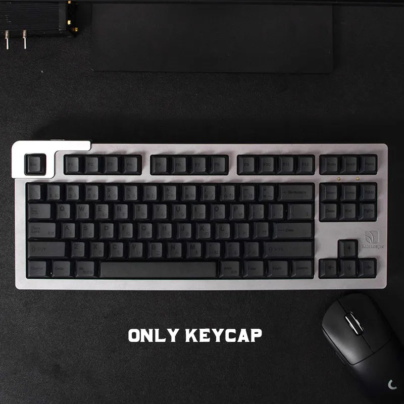 144-Keys-GMK-Clones-Dark-Keycaps-Minimall-Black-PBT-Dye-Sub-KeyCap-Cherry-Profile-For-Mechanical-3