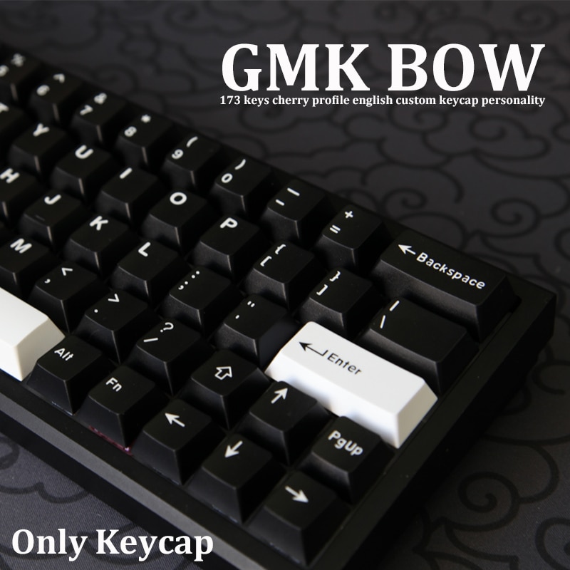 GMK Clone Bow Wob 121 Keys Cherry Profile Double Shot Keycap English Custom Personality Keycaps For - GMK Keycap