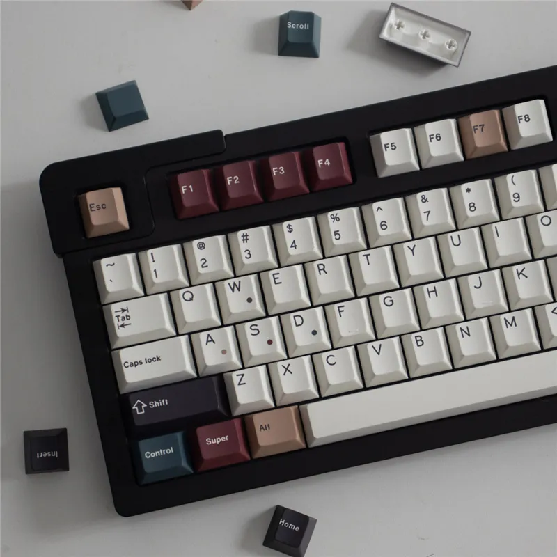 GMK Mixed Lights Keycaps Gaming Profile Cherry PBT Material 23 129 Keys Keycaps Cherry For MX 1 - GMK Keycap