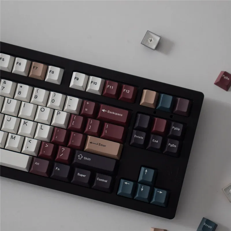 GMK Mixed Lights Keycaps Gaming Profile Cherry PBT Material 23 129 Keys Keycaps Cherry For MX 3 - GMK Keycap