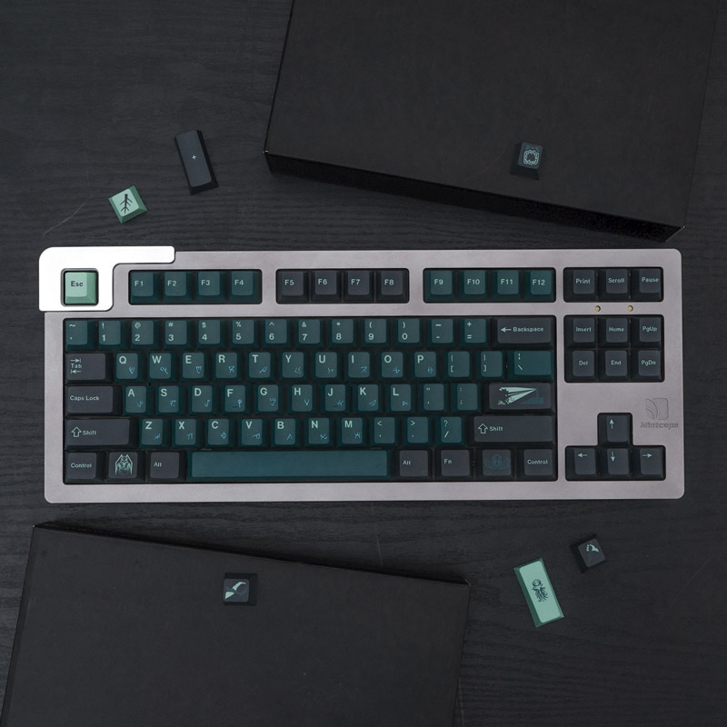 Spanish Ñ Avatar Mizu Keycaps Set GMK Clone Blue - Keysium