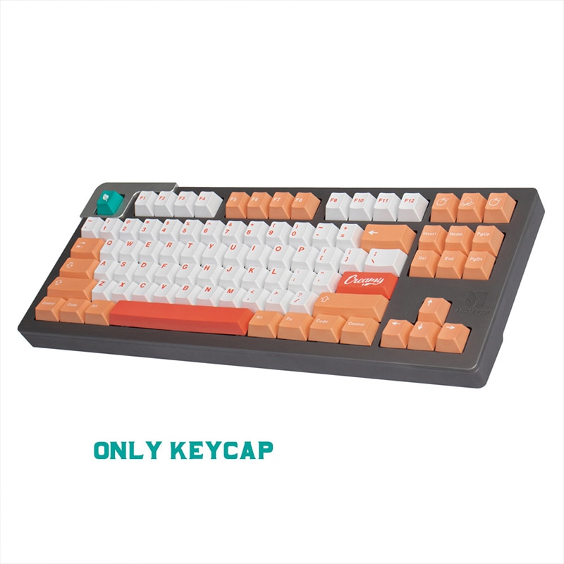 Gmk Peaches Cream Large Set Cherry Profile Pbt Keycap Dye Sub English Custom Personality Keycaps For 2 - GMK Keycap