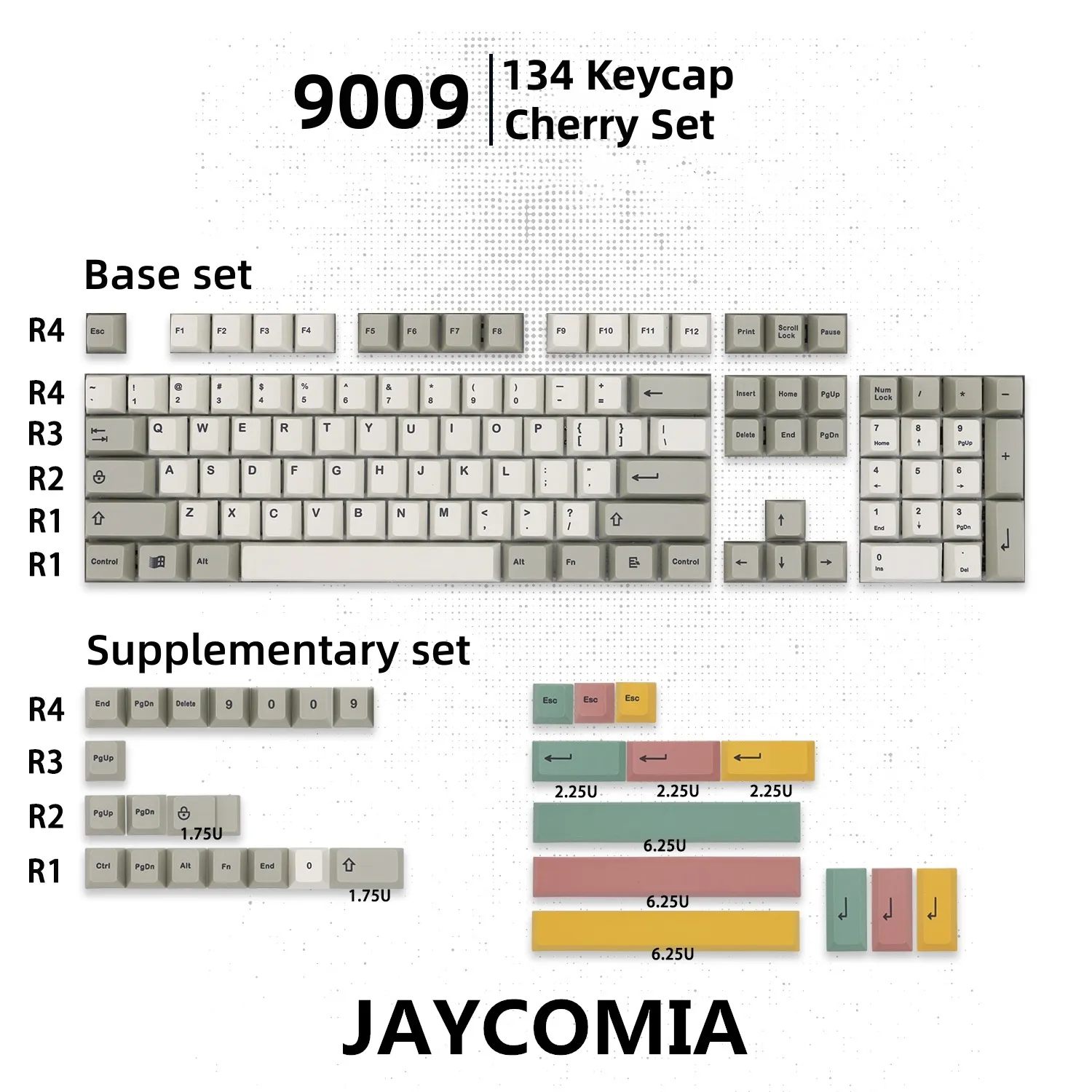 9009 Keycap GMK Clone Multiple color scheme Cherry Profile Keycap 134 keys set For Mechanical Keyboard 1 - GMK Keycap