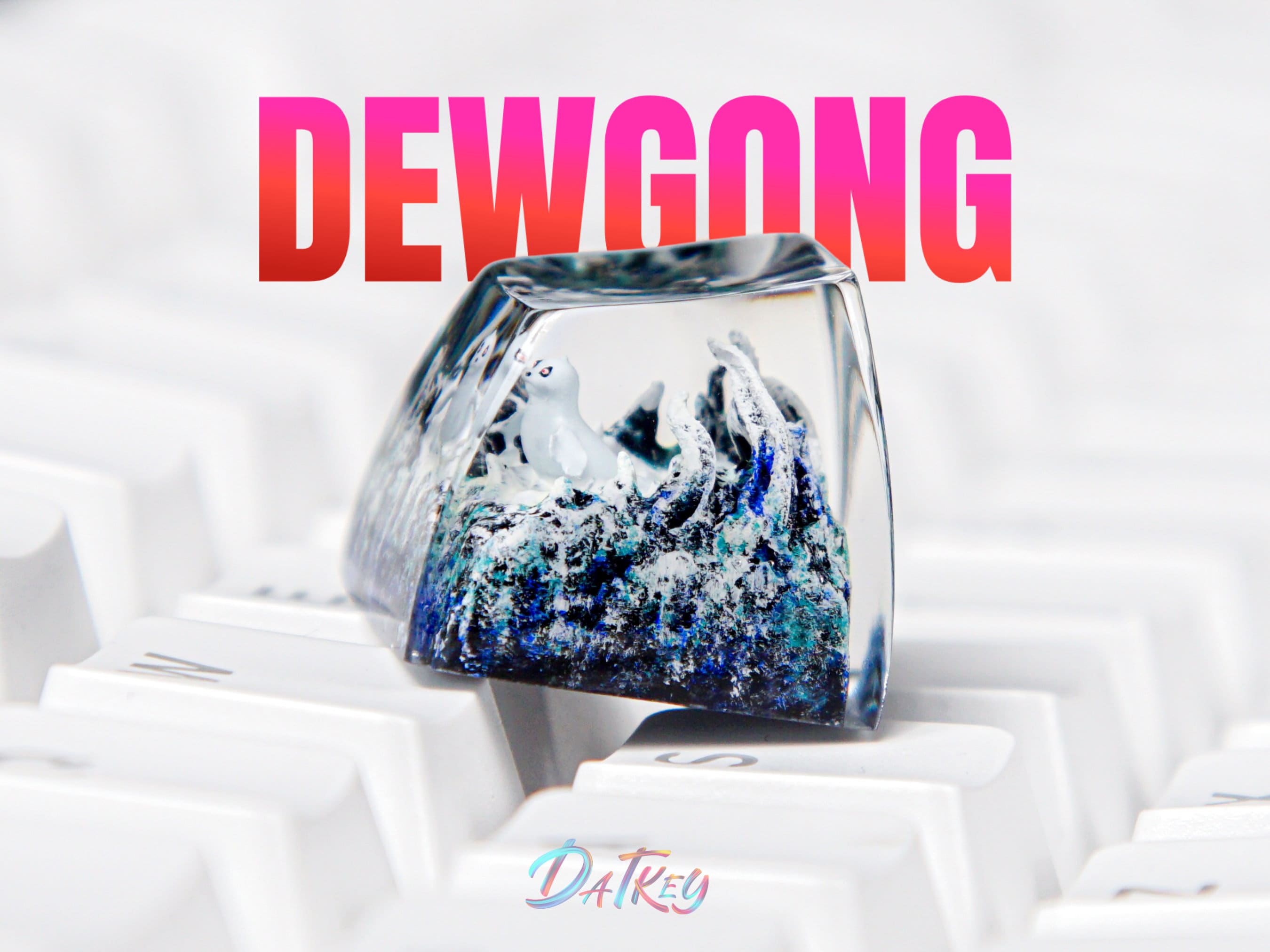 Dewgong Keycap, Pokemon Keycap, Artisan Keycap, Keycap For Cherry MX Switches Mechanical Keyboard, Gift for Him