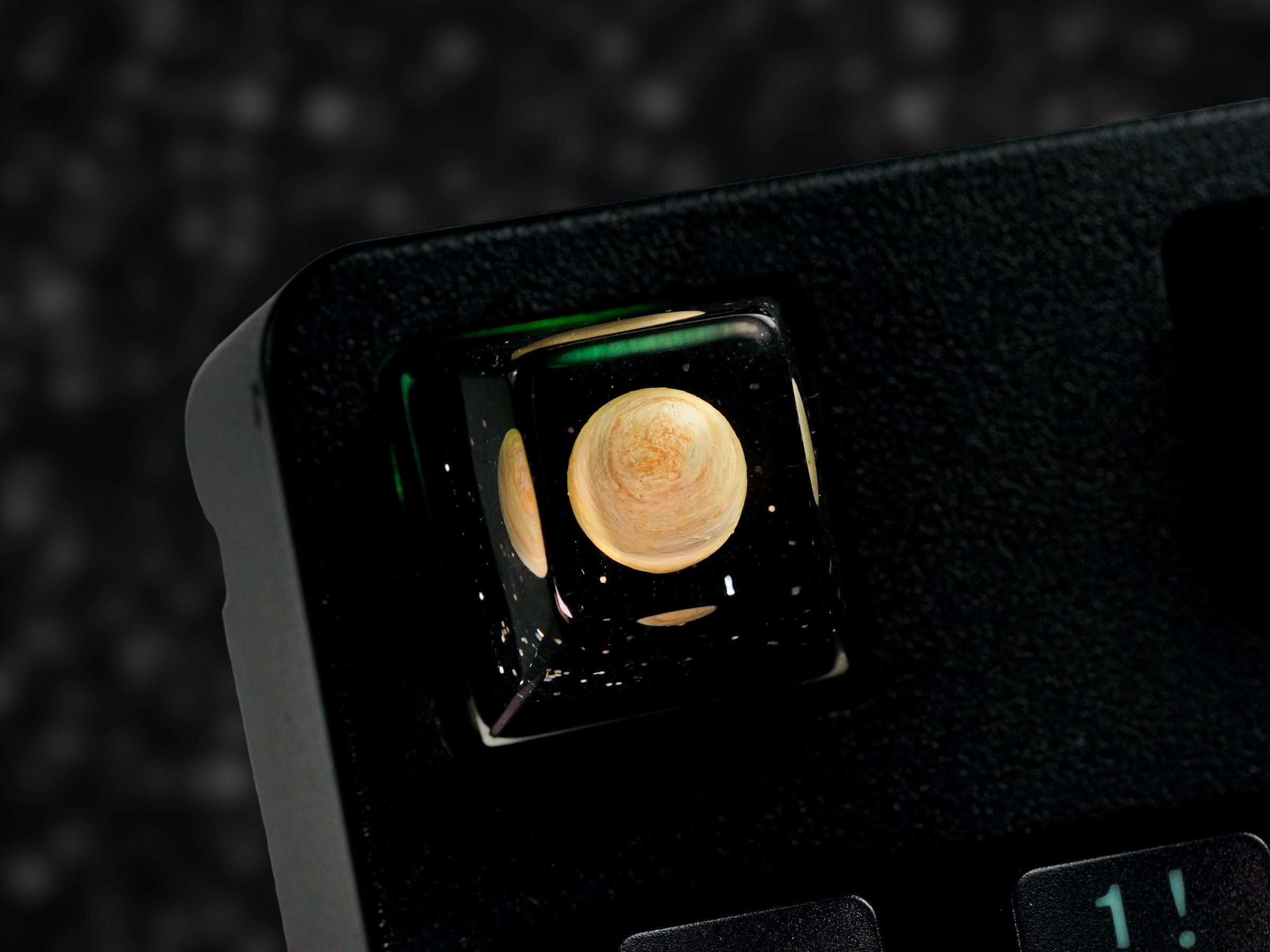 Saturn Keycap, Planet Keycap, Artisan Keycap, Solar System Keycap, Universe Keycap, Keycap for  MX Cherry Keyboard, Handmade Gift