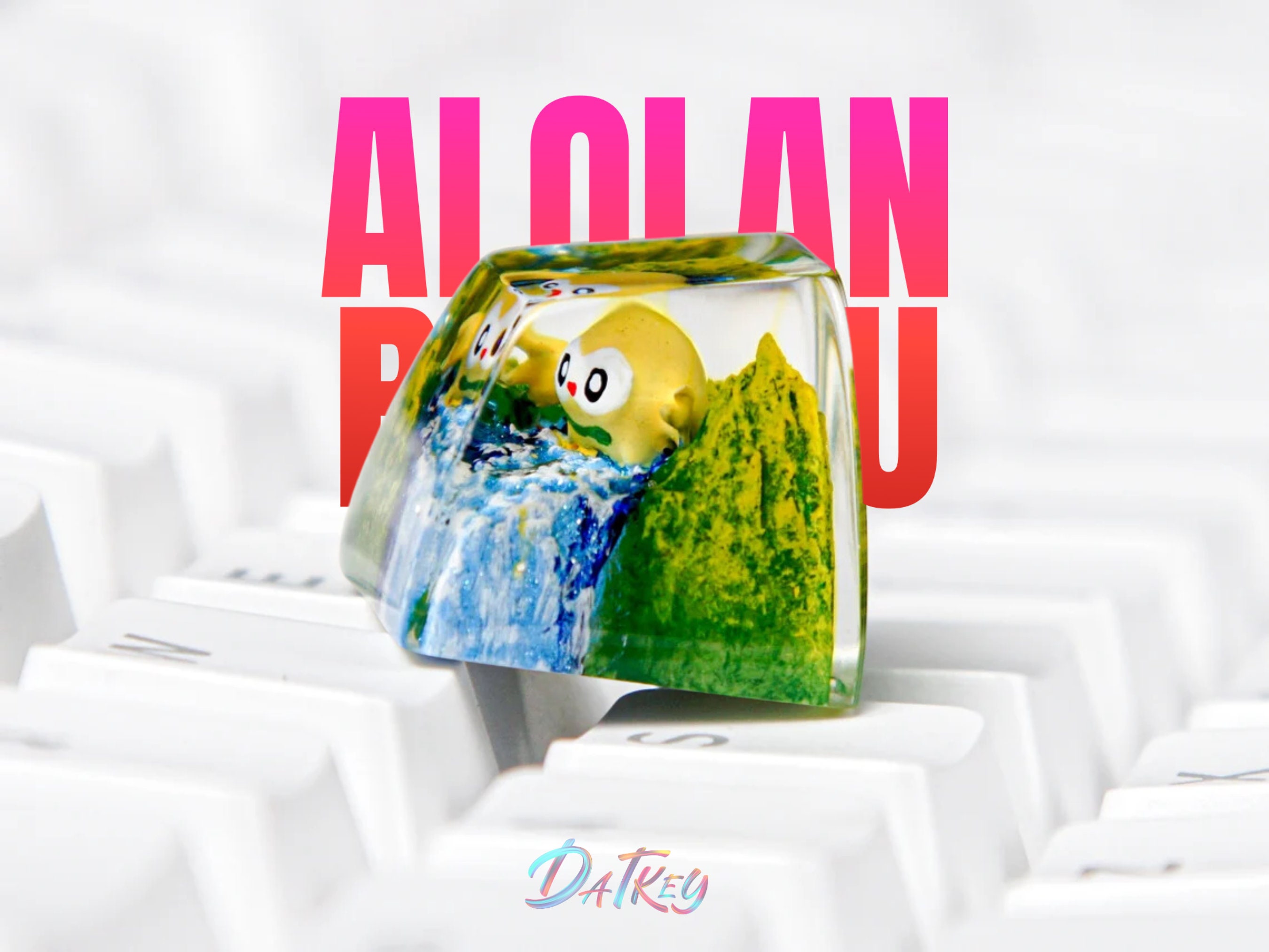 Alolan Raichu Keycap, Pokemon Keycap, Artisan Keycap, Esc Keycap, Keycap for MX Cherry Switches Keyboard, Handmade Gift
