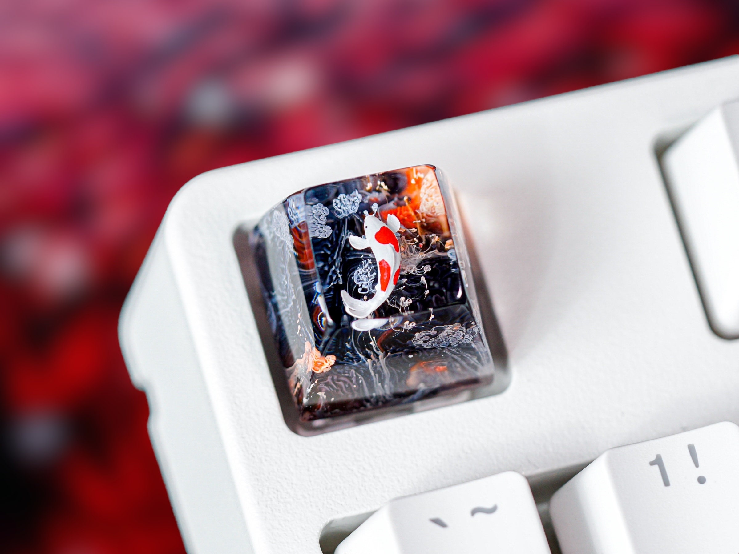 Koi Fish Keycap- Artisan Keycap- Japanese Koi - GMK Keycap