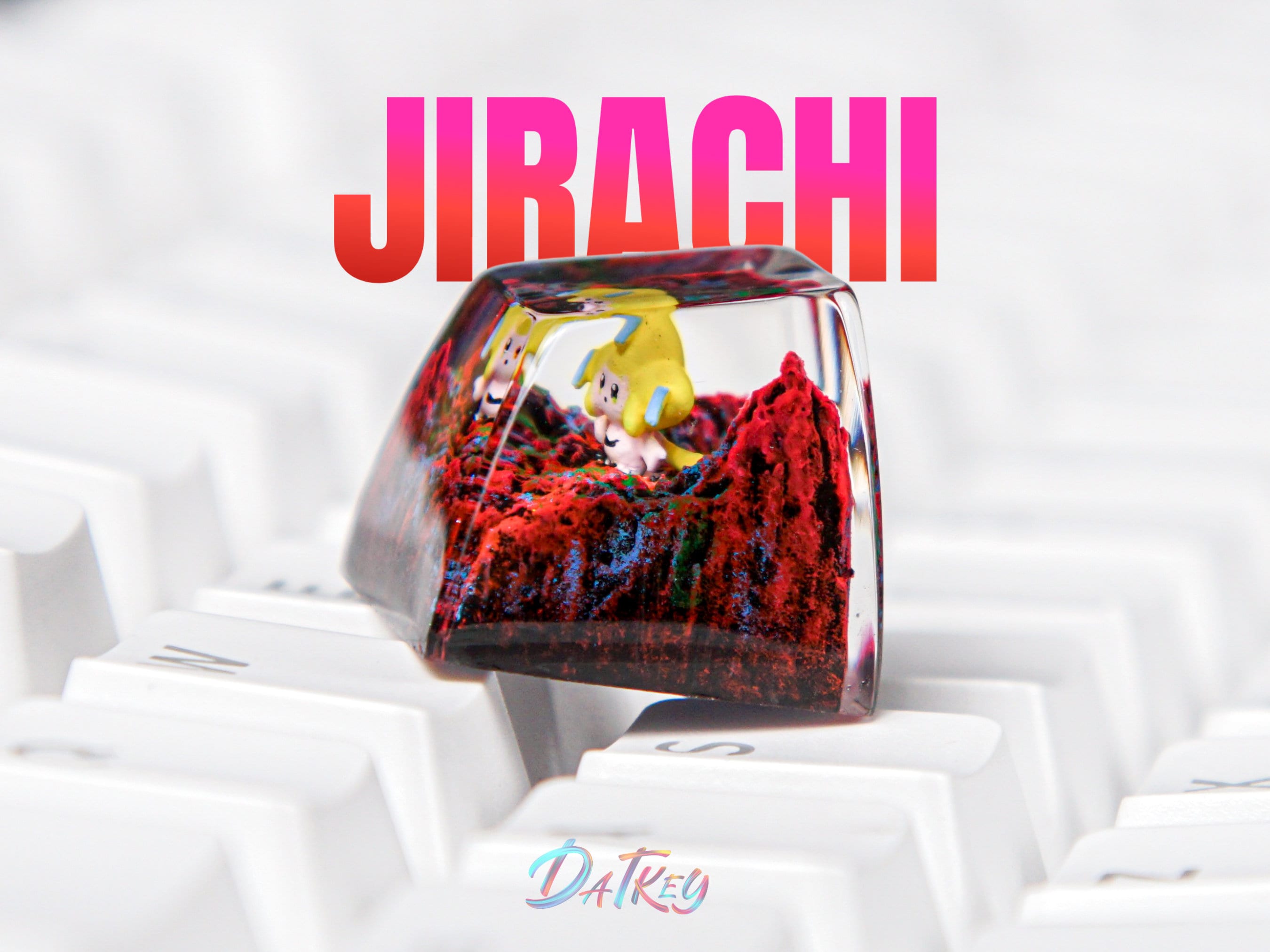 Jirachic Keycap, Pokemon Keycap, Artisan Keycap, Keycap For Cherry MX Switches Mechanical Keyboard, Gift for Him