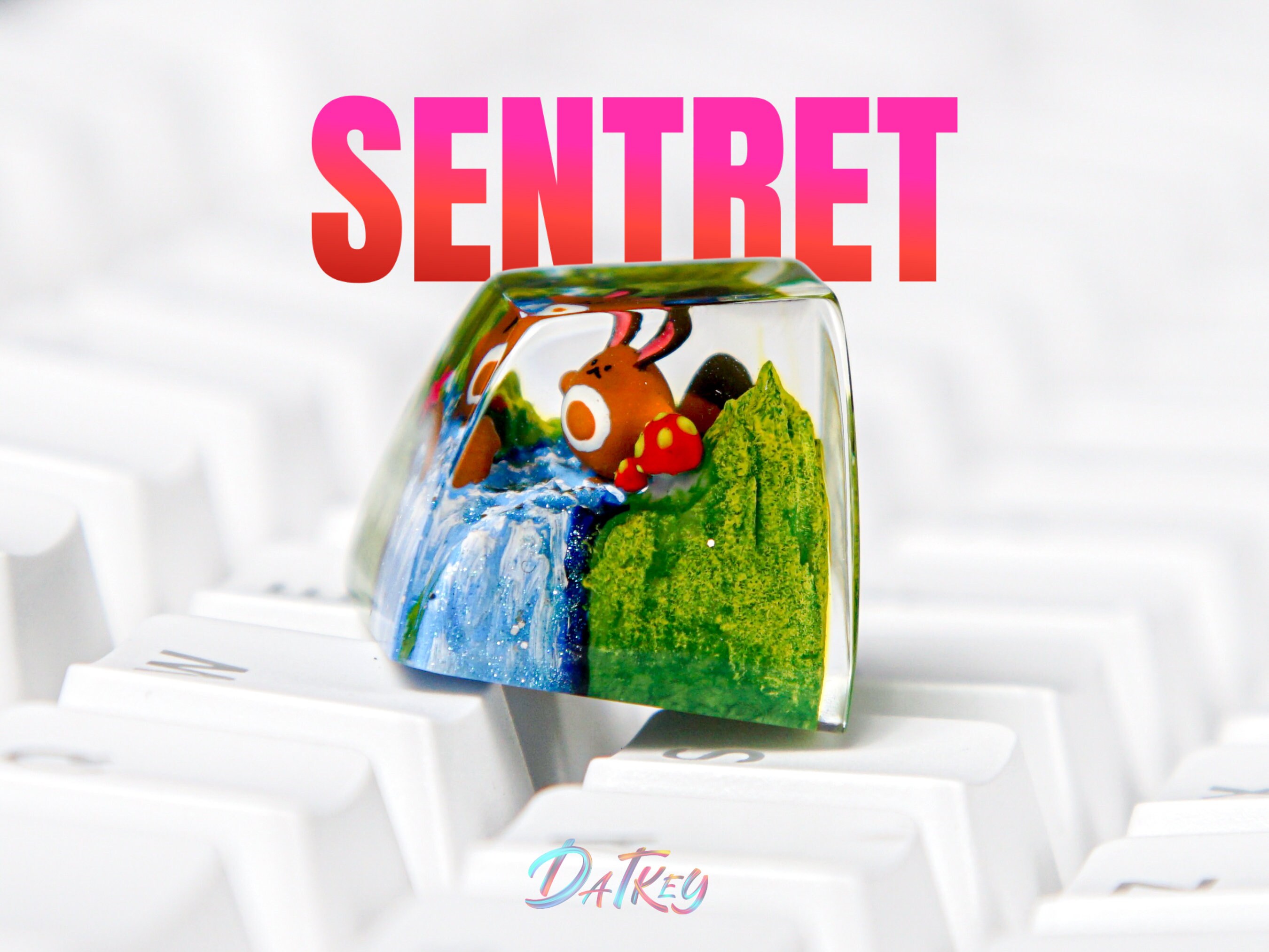 Sentret Keycap, Pokemon Keycap, Artisan Keycap, Keycap For Cherry MX Switches Mechanical Keyboard, Gift for Him