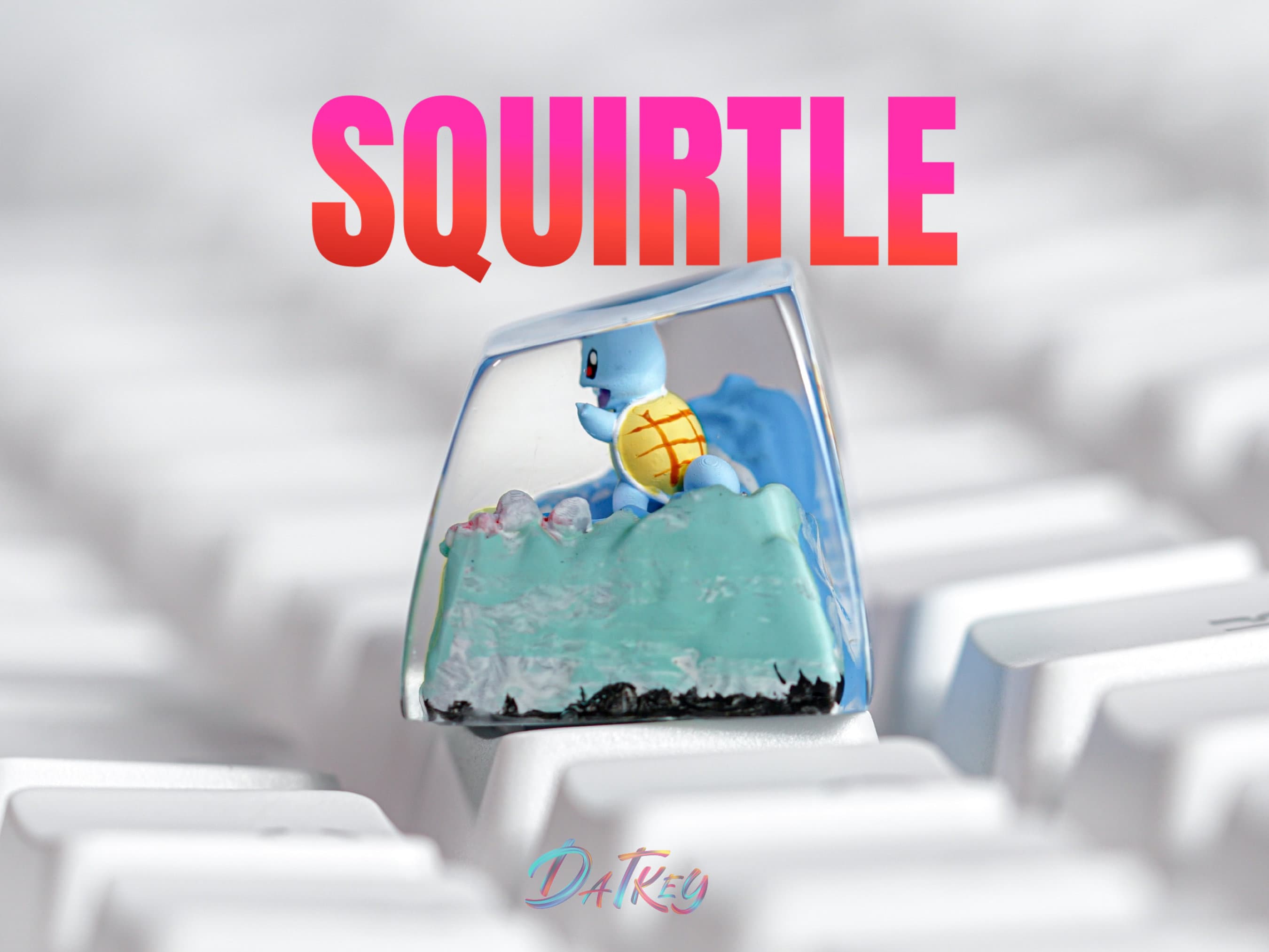 Squirtle Keycap, Pokemon Keycap, Artisan Keycap, Esc Keycap, Keycap for MX Cherry Switches Keyboard, Handmade Gift