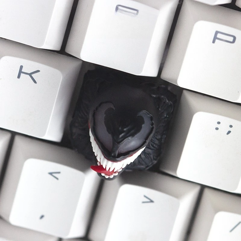 Venom Themed Personalized Design Resin 3d Printing Art Translucent Mechanical Keycaps