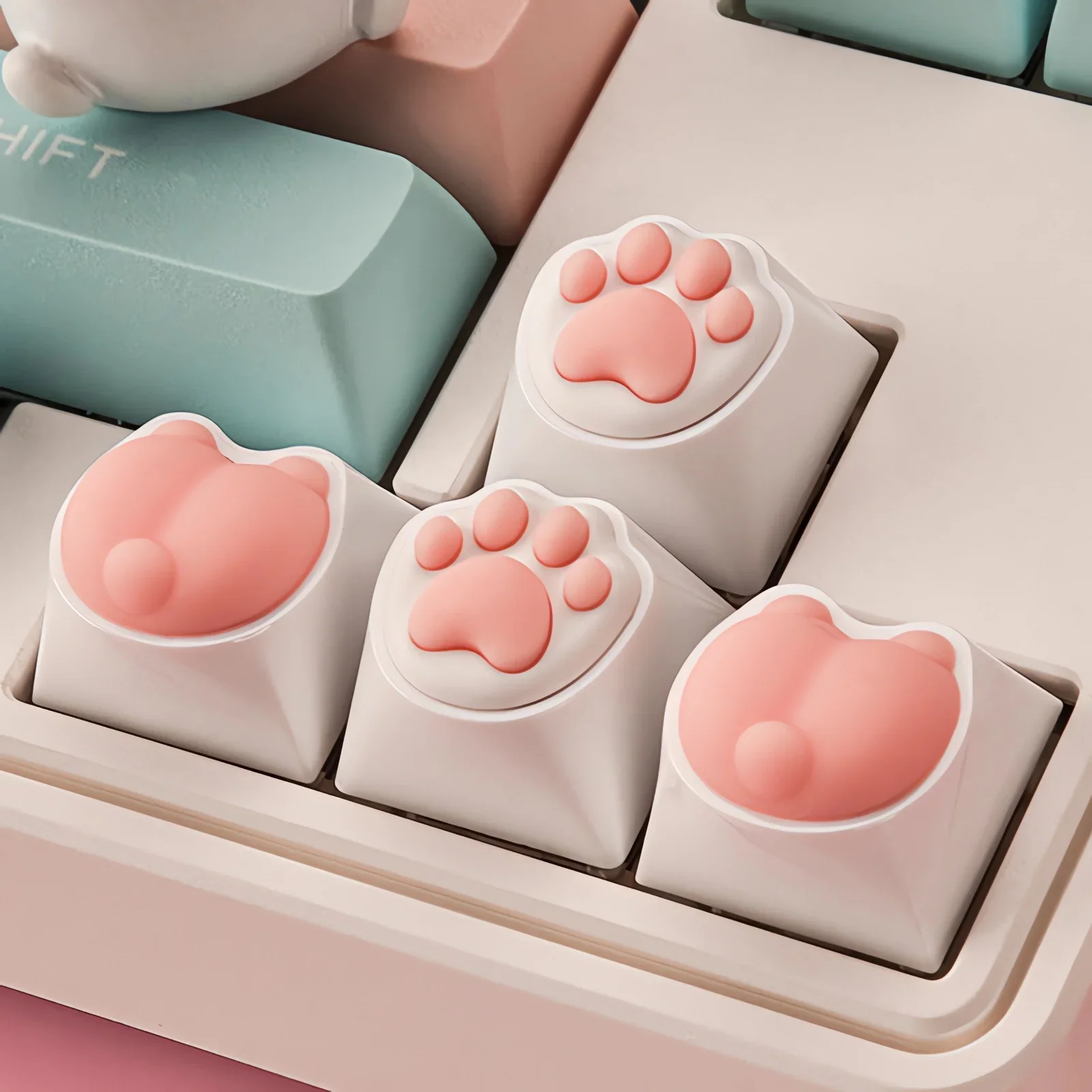 3D Cute Soft Cartoon Keycaps Replace for Cherry MX Gaming Mechanical Keycap