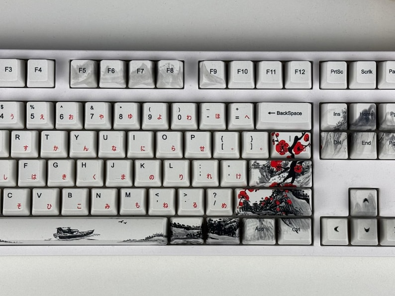 Black White Minimalistic Keycap